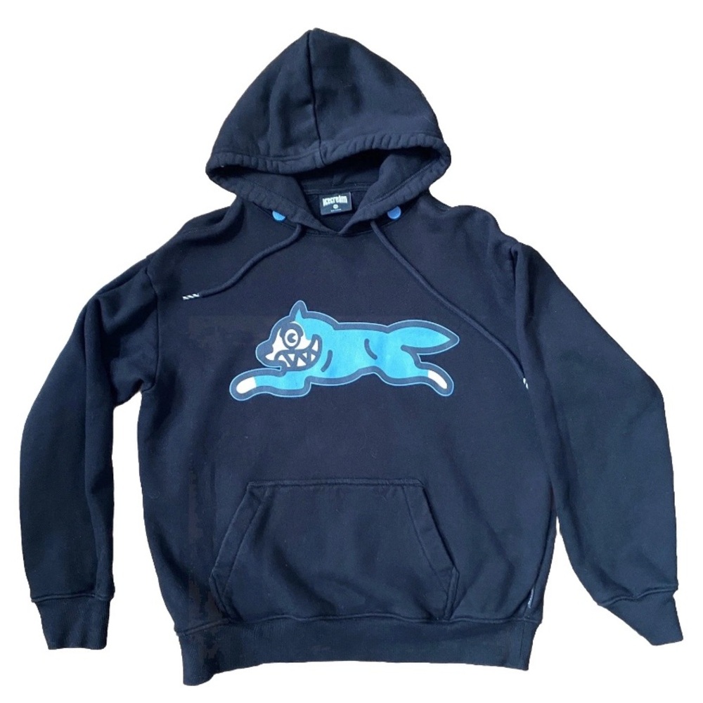 Ice Cream Billionaire Boys Club Black Blue Dog Logo Hoodie Sweatshirt M *NO MASK